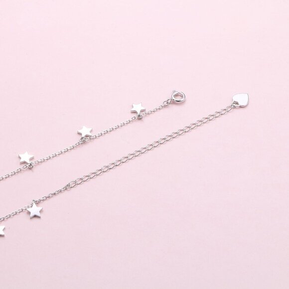 Sterling Silver Jewelry Choker Necklace Pendant Disc Chain Statement Necklace Fo - Picture 6 of 7